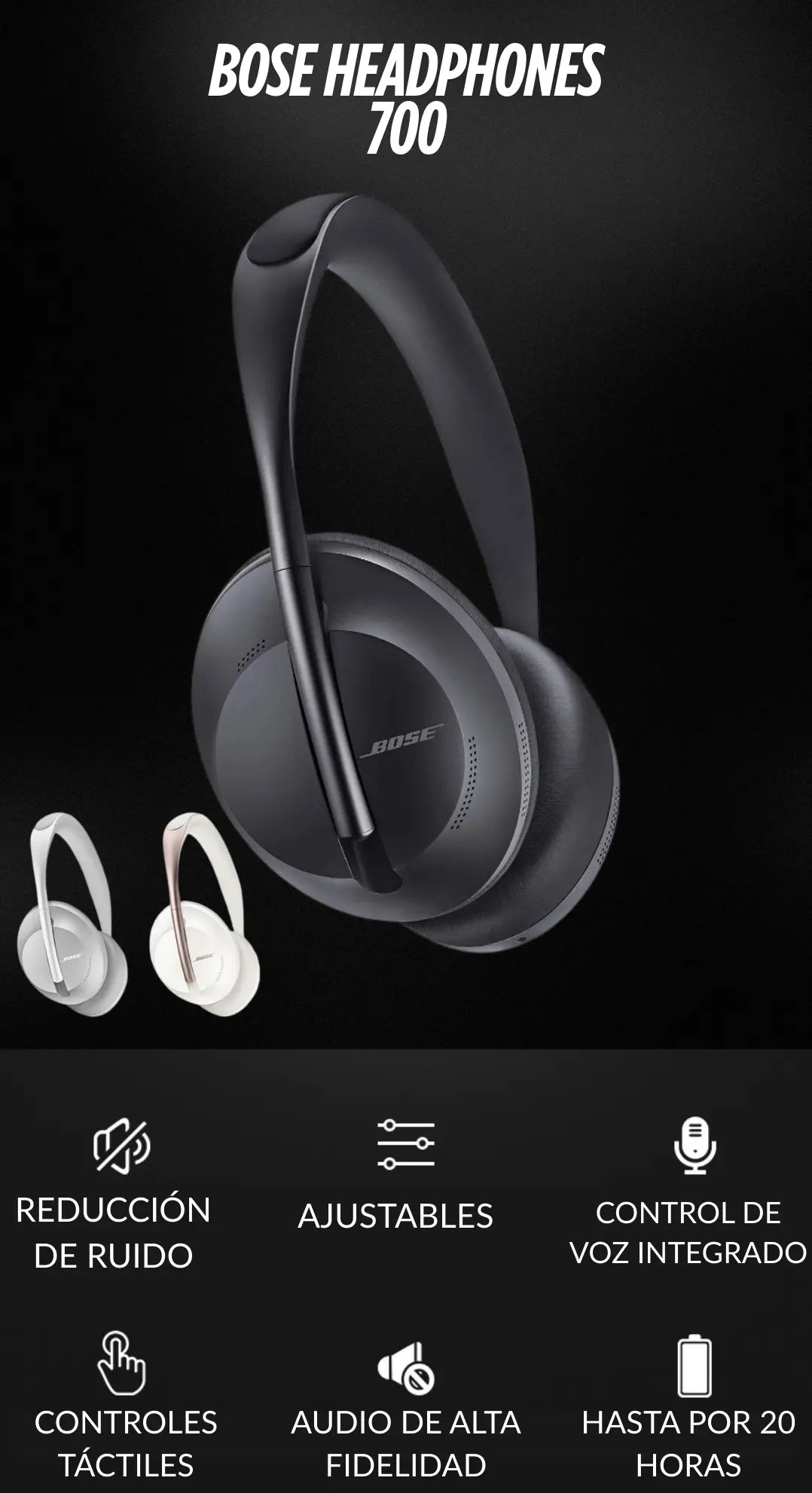 AUDIFONOS BOSE NOISE 700
