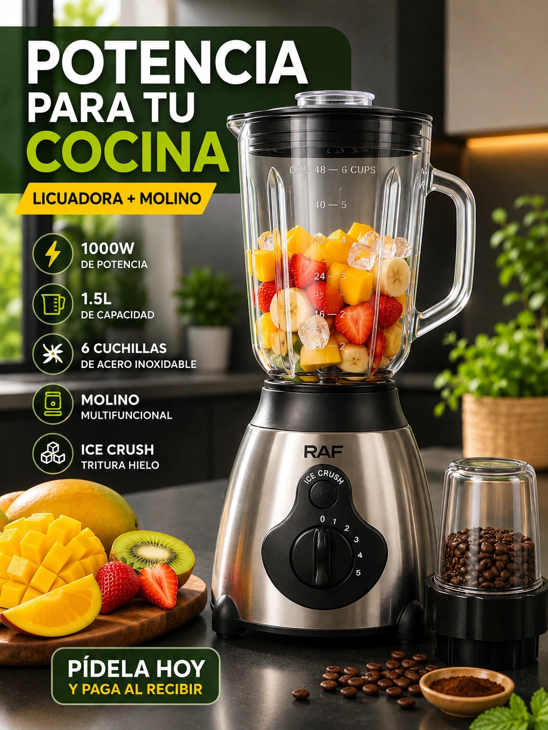 Licuadora Eléctrica Más Molino