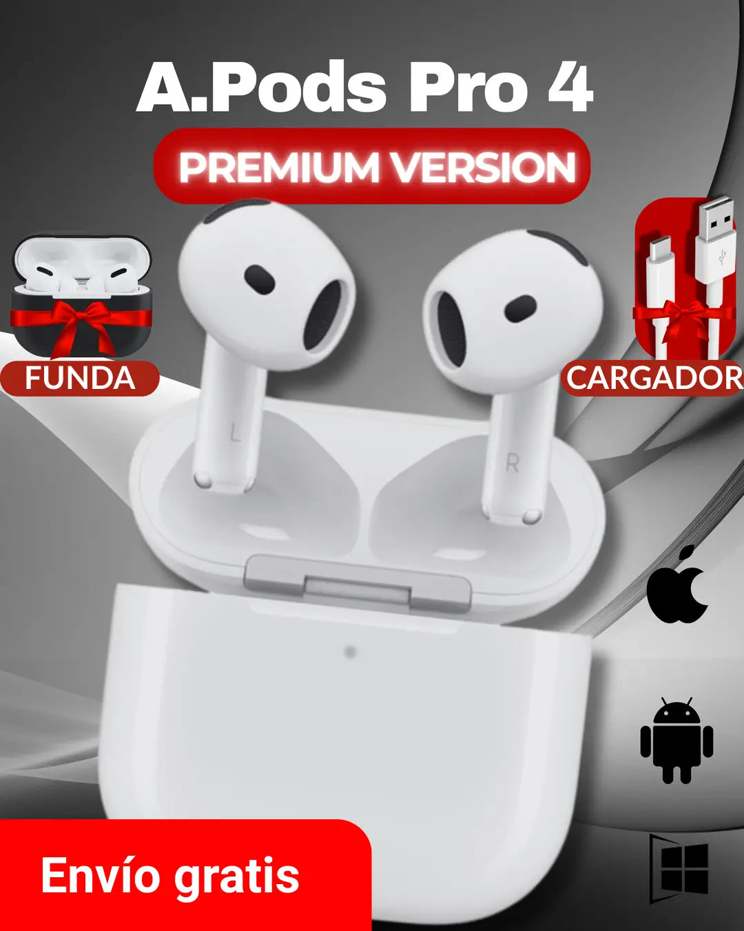 AUDIFONOS AIRPODS PRO 4 GENERACION