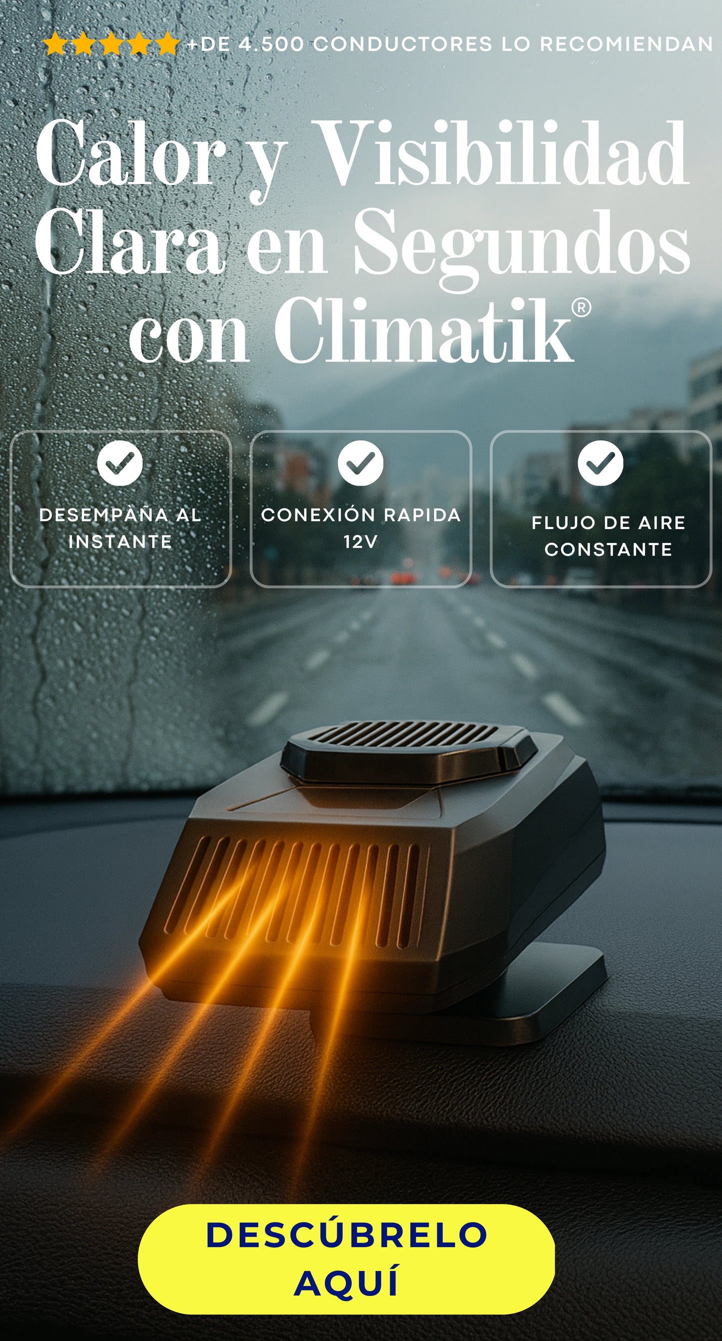 Climatik | Calentador y Desempañador de Vidrios